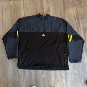 Vintage 90s Adidas Black 1/4-Zip Sweater XL